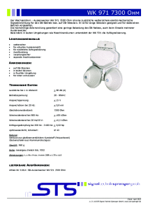 WK 971 7300 Ohm Datenblatt